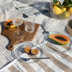 Tallerkener|Asjetter>SEASONS Summer Collection Asjett m/Riller 20cm Klar