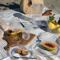 Tallerkener|Asjetter>SEASONS Summer Collection Asjett m/Riller 20cm Klar