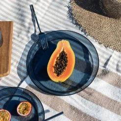 Tallerkener>SEASONS Summer Collection Tallerken m/Riller 25cm Marine