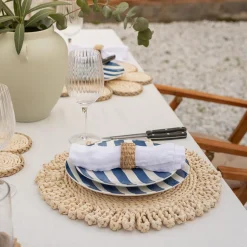 Tallerkener>SEASONS Summer Collection Tallerken 26cm Blå Striper