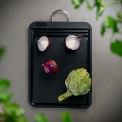 Skjærefjøler>GLOBAL Skjærebrett I Plast Svart 36,5x26,5x1,3 cm