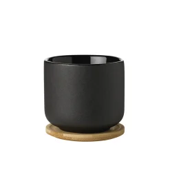 Krus|Kopper>STELTON Nordic Theo Krus m/Glassbrikke Sort