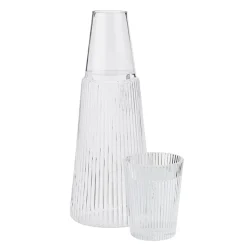 Karafler>STELTON Pilastro Karaffel Med Glass 1L