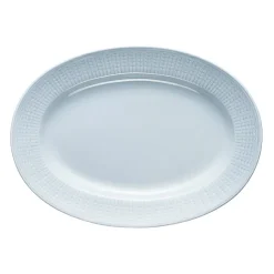 Fat>RÖRSTRAND Swedish Grace Ovalt Serveringsfat 32cm Is/Grå