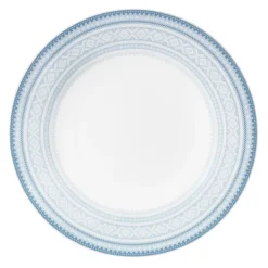 Asjetter>PORSGRUNDS PORSELÆNSFABRIK TALLERKEN FLAT 22 CM BLÅ - 4PK