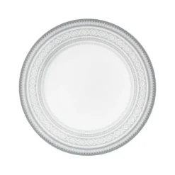 Asjetter>PORSGRUNDS PORSELÆNSFABRIK TALLERKEN FLAT 22 CM GRÅ - 4PK