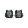 Lys>CHRISTIANIA 1739 Telysholder Furu Glass 6,5cm Grønn 2pk