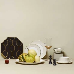 Asjetter>WEDGWOOD Arris Oktagonal Tallerken 23cm