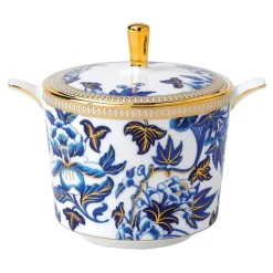 Skåler>WEDGWOOD Hibiscus Sukkerskål med Lokk 20cl Blomster