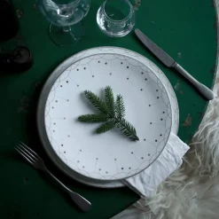 Tallerkener>WIK & WALSØE Wik & Walsøe Julemorgen Girlander Tallerken 28cm 2pk